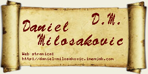 Daniel Milošaković vizit kartica